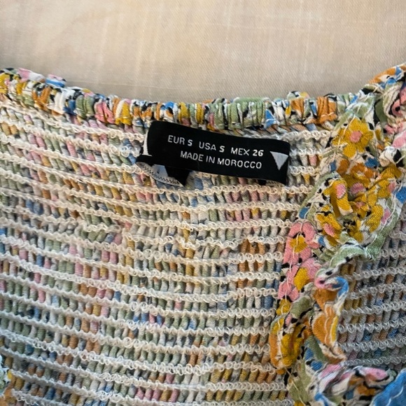 Zara Floral Printed Summer Mini Dress (24) - Picture 7 of 7